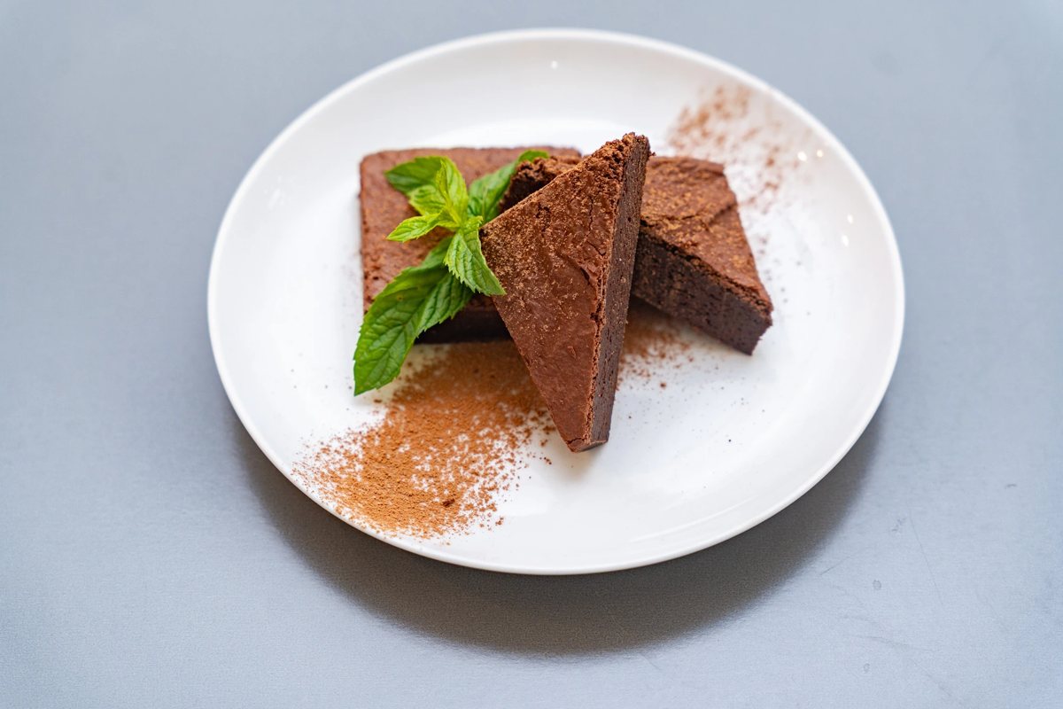 Classic Brownie — plant-based catering desserts Chicago