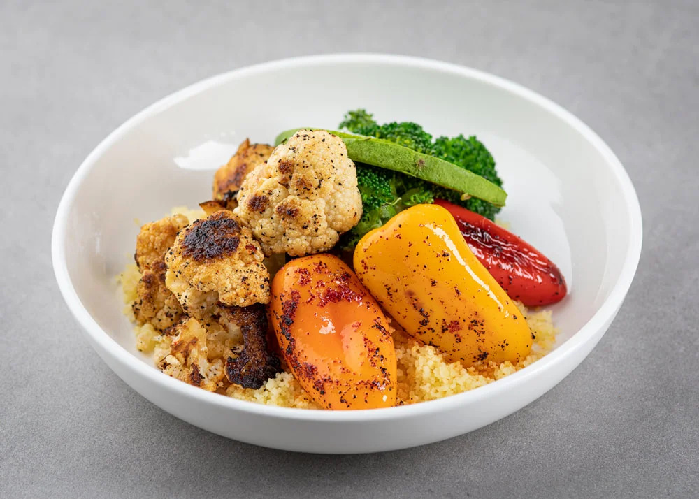 Roasted veggies bowl