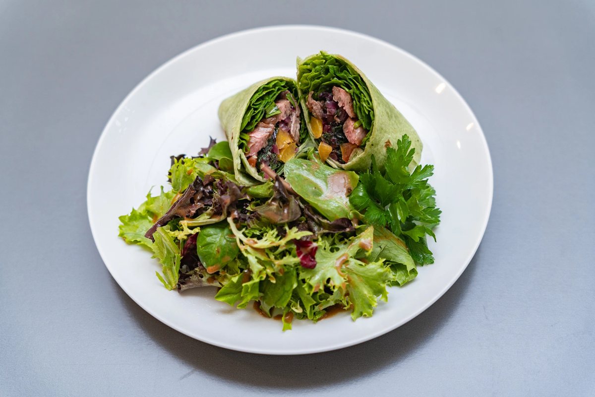 Skirt Steak Wrap — healthy salad wraps Chicago